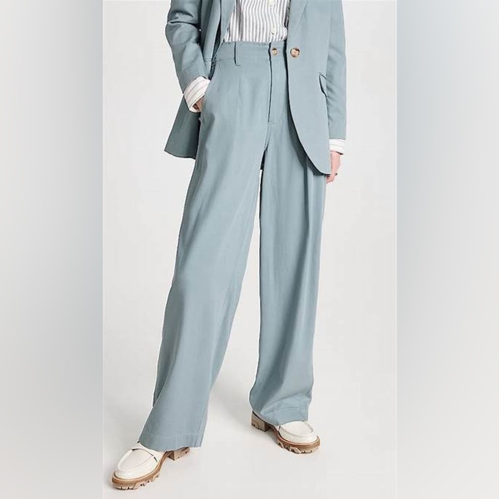 Madewell NWT Drapeweave Neale straight leg pant size 12